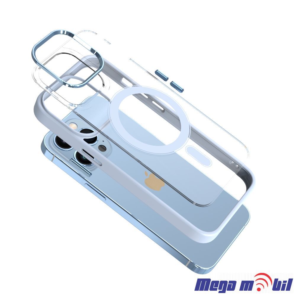 Futrola iPhone 14 Pro Max Magsafe Acrylic light blue.